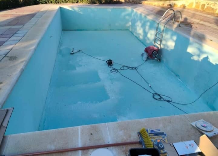 Poliéster Decasur piscina reparacion fibra vidrio